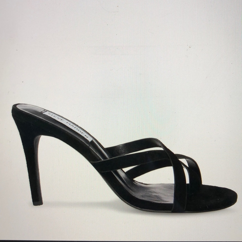 Steve Madden IMANI Mules in Black Suede